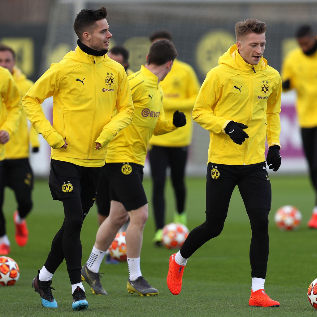 Julian Weigl und Marco Reus beim BVB-Training