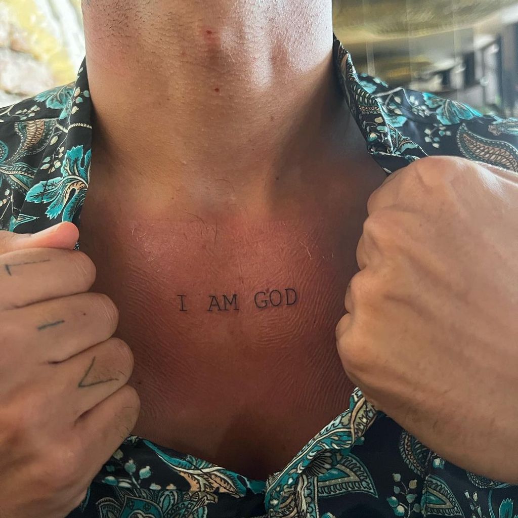 Julian Zietlows "Ich bin Gott"-Tattoo