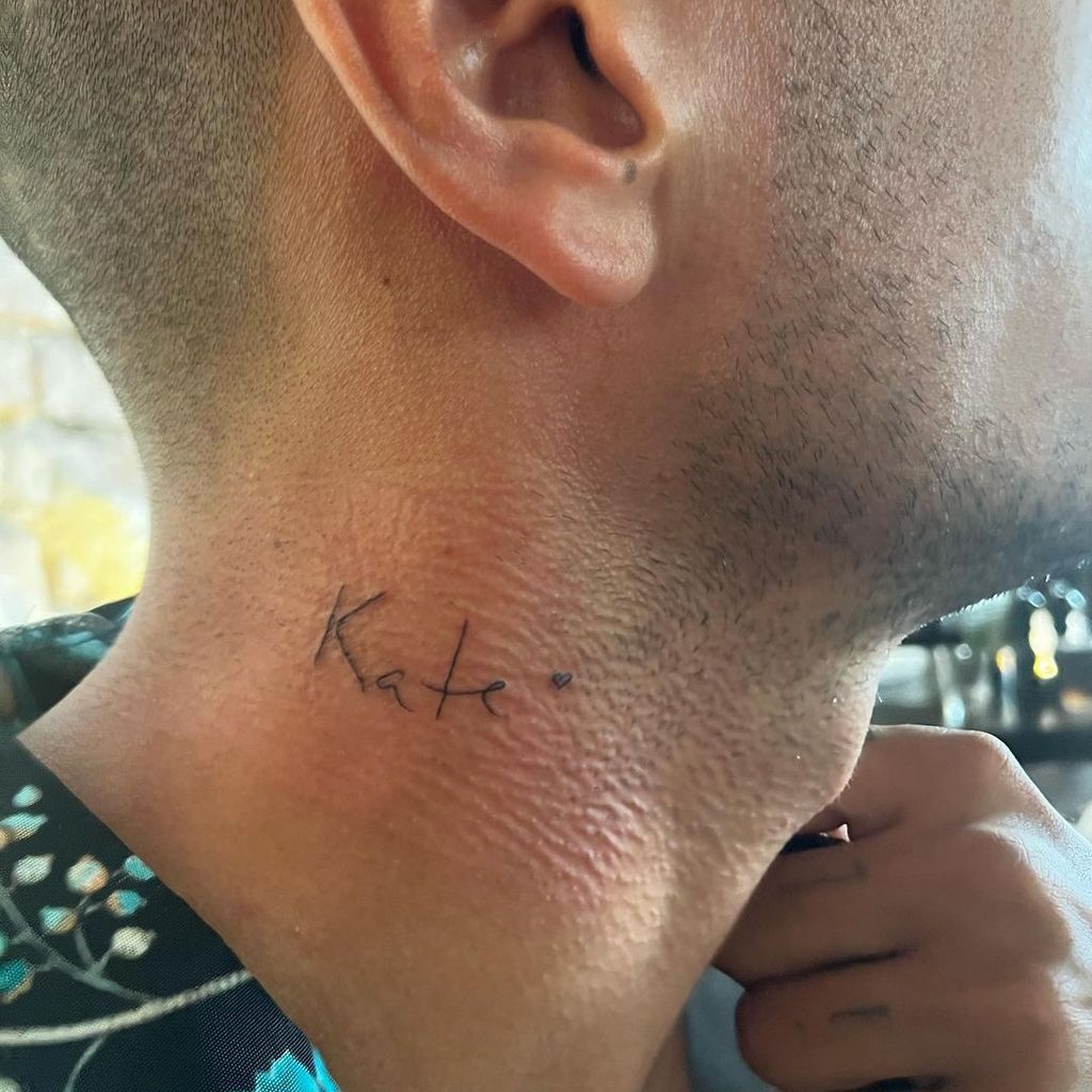 Julian Zietlows mit Kate-Tattoo