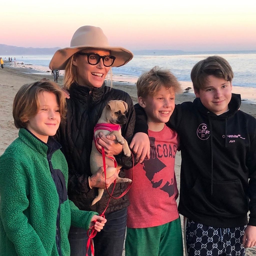 Julie Bowen mit ihren Kindern im November 2020