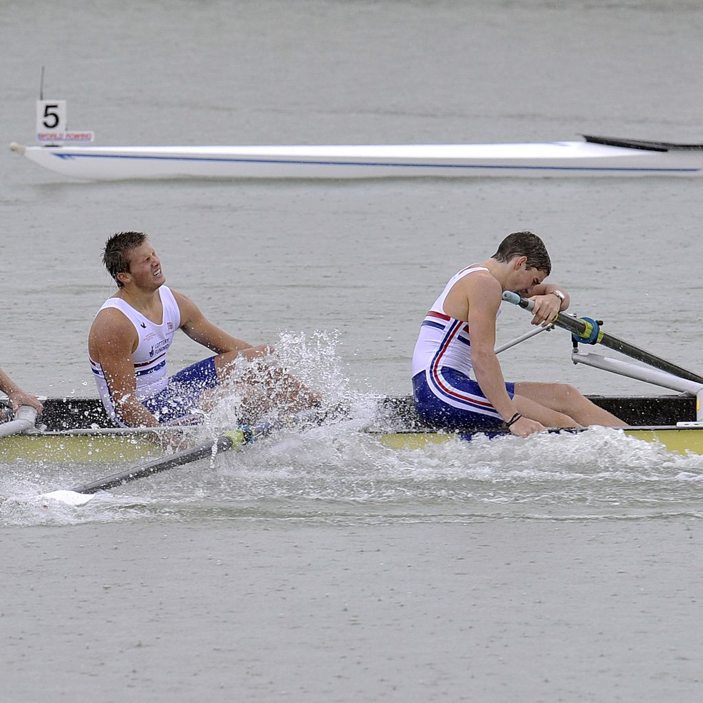 Junior Ruderer Jack Speherd, Callum McBrierty, Edward Nainby und Caspar Jopling