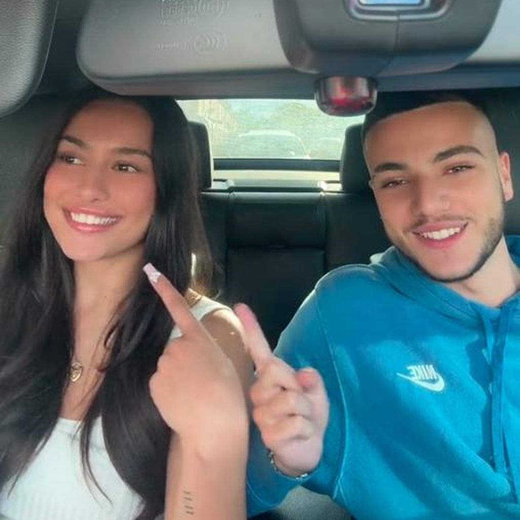 Junior Savva Andre mit seiner Freundin Jasmine Orr