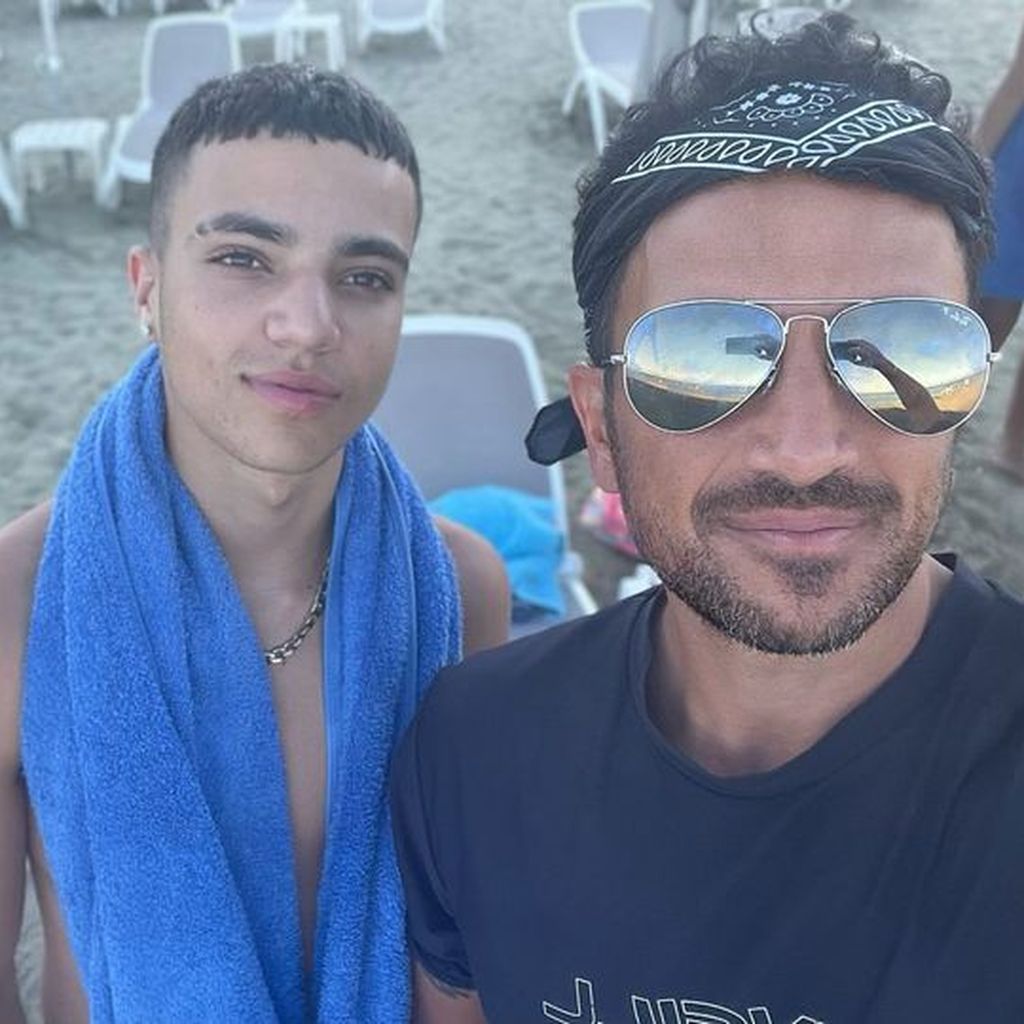 Junior und Peter Andre