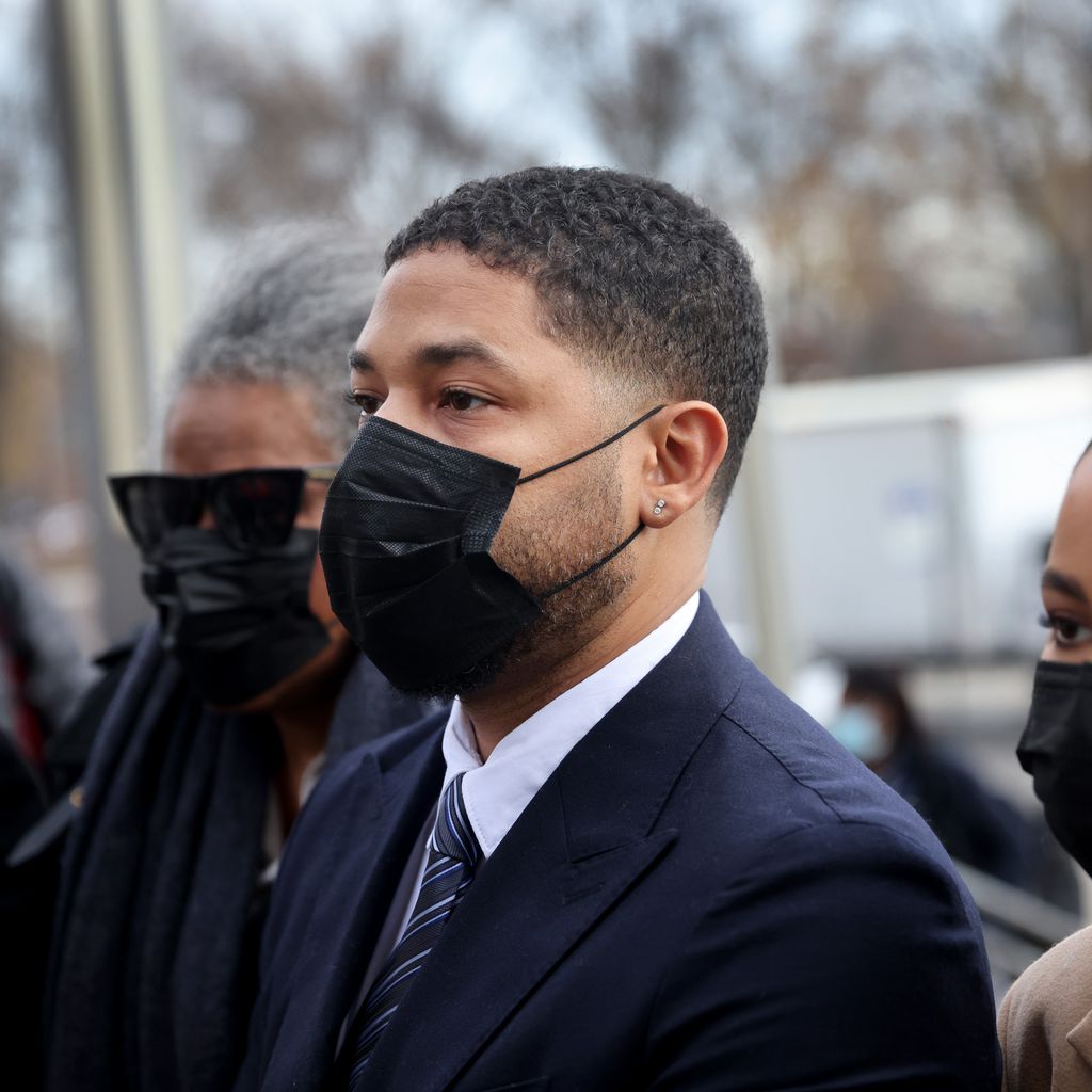 Jussie Smollett bei einem Prozesstag, November 2021
