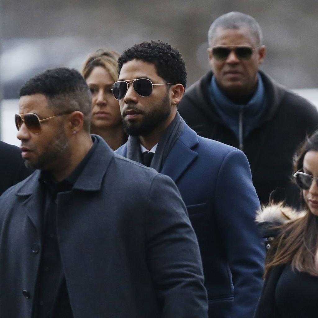 Jussie Smollett auf dem Weg zum Gericht in Chicago