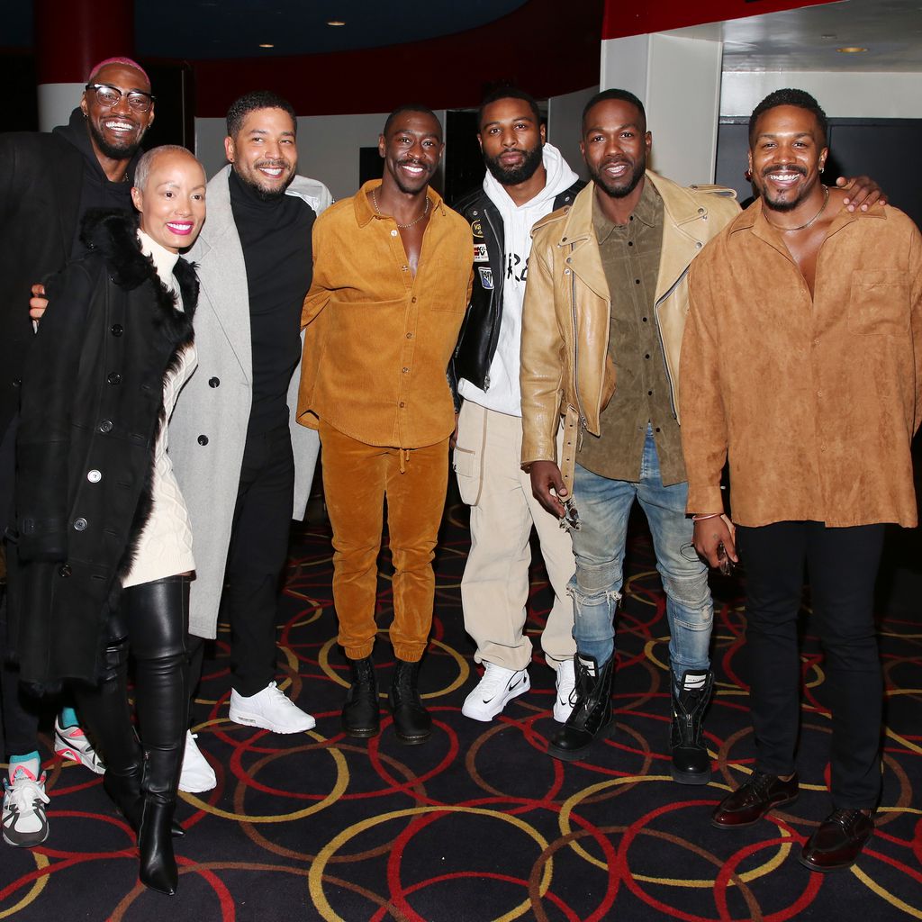 Jussie Smollett, Timothy Richardson und Thomas Mackie bei einem Event in NYC im November 2021