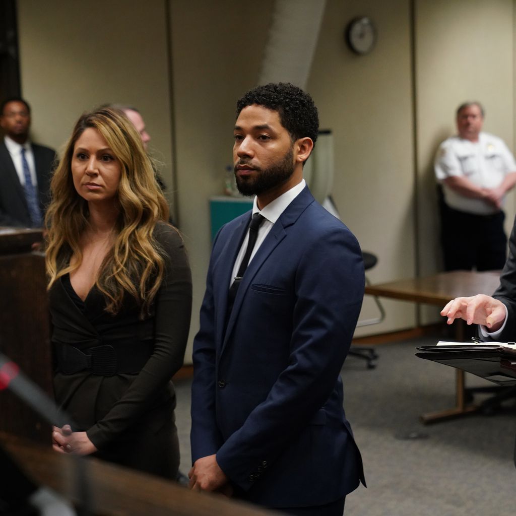 Jussie Smollett bei einer Anhörung in Chicago im März 2019