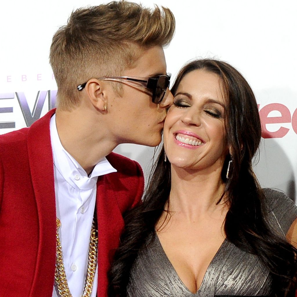 Justin Bieber und Pattie Mallette bei der Premiere von "Justin Bieber's Believe"
