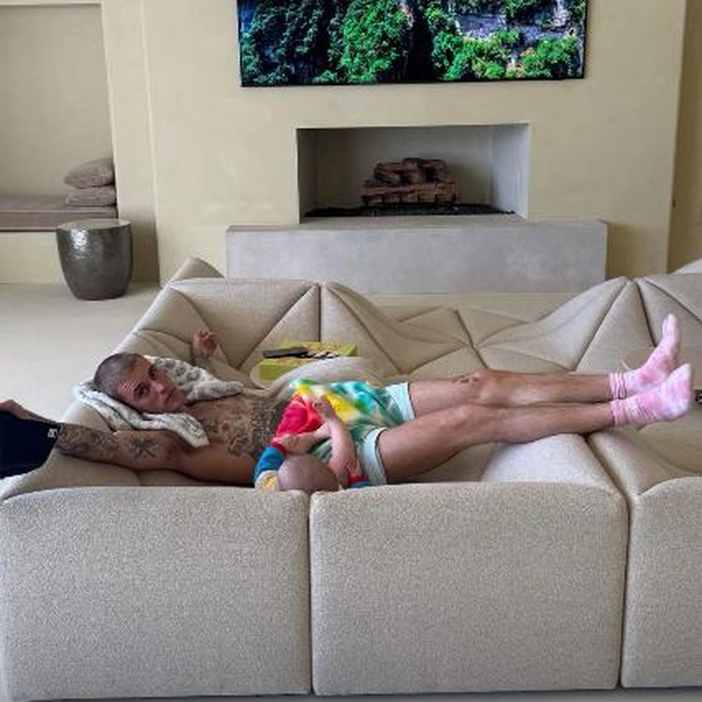 Justin Bieber und sein Sohn Jack im April 2025