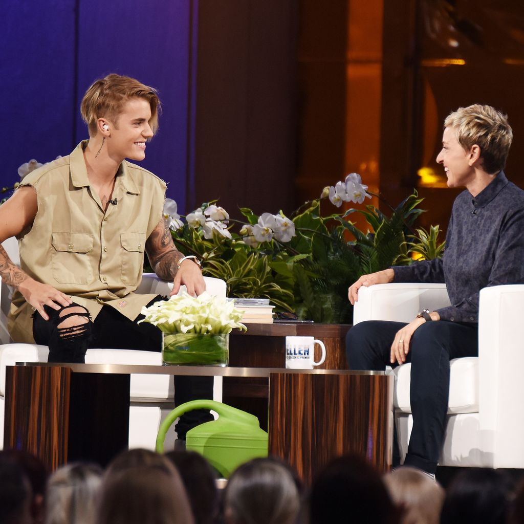 Justin Bieber und Ellen DeGeneres, "The Ellen DeGeneres Show" 2015