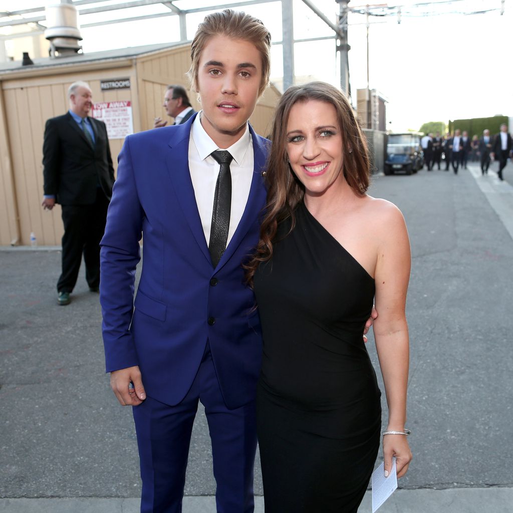 Justin Bieber mit seiner Mutter Pattie Mallette