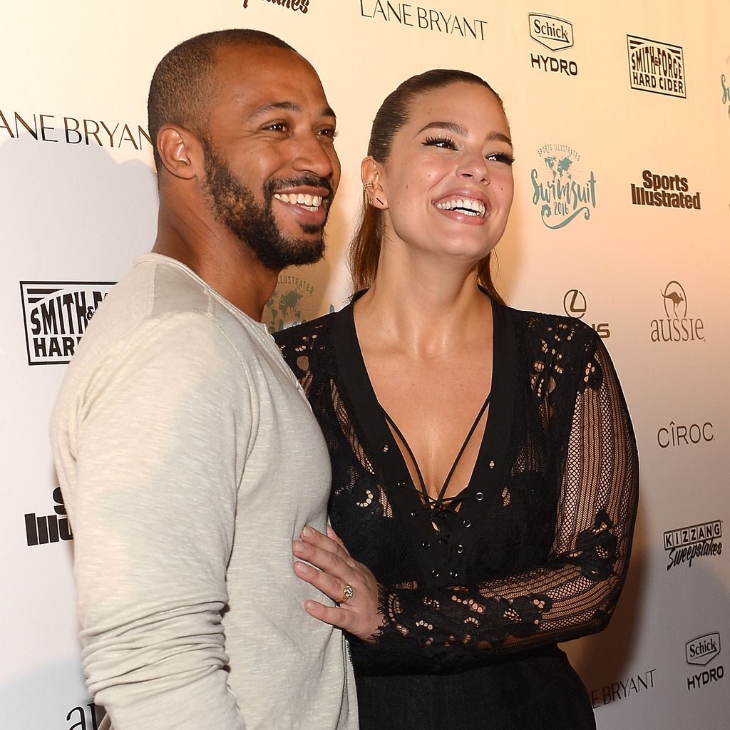 Justin Ervin und Ashley Graham im Februar 2016