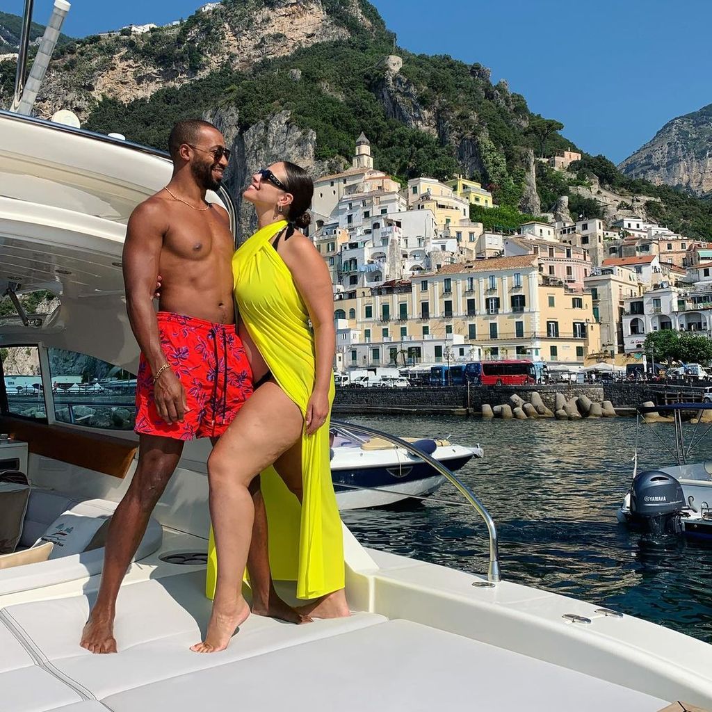 Justin Ervin und Ashley Graham im August 2023