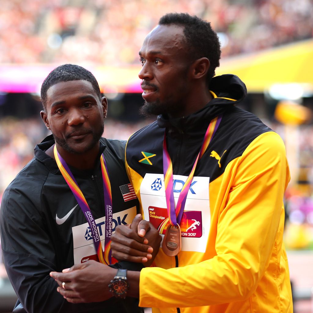 Justin Gatlin und Usain Bolt