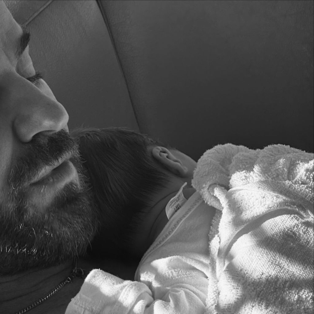 Justin Theroux mit seinem Neugeborenem, April 2026