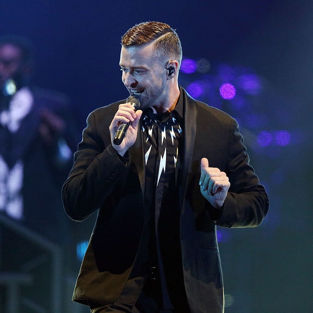 Justin Timberlake während eines Konzerts in Melbourne, September 2014