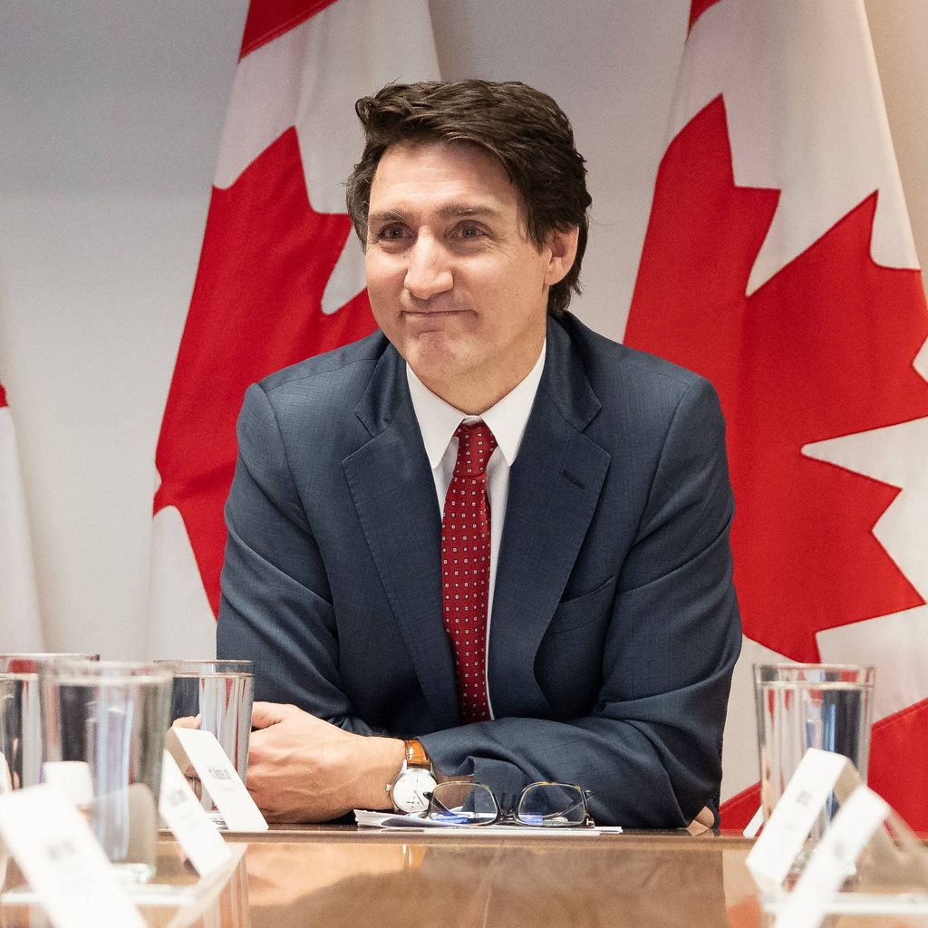 Justin Trudeau diskutiert in Montreal mit Wirtschaftsvertretern bei einem Runden Tisch, 7. März 2025