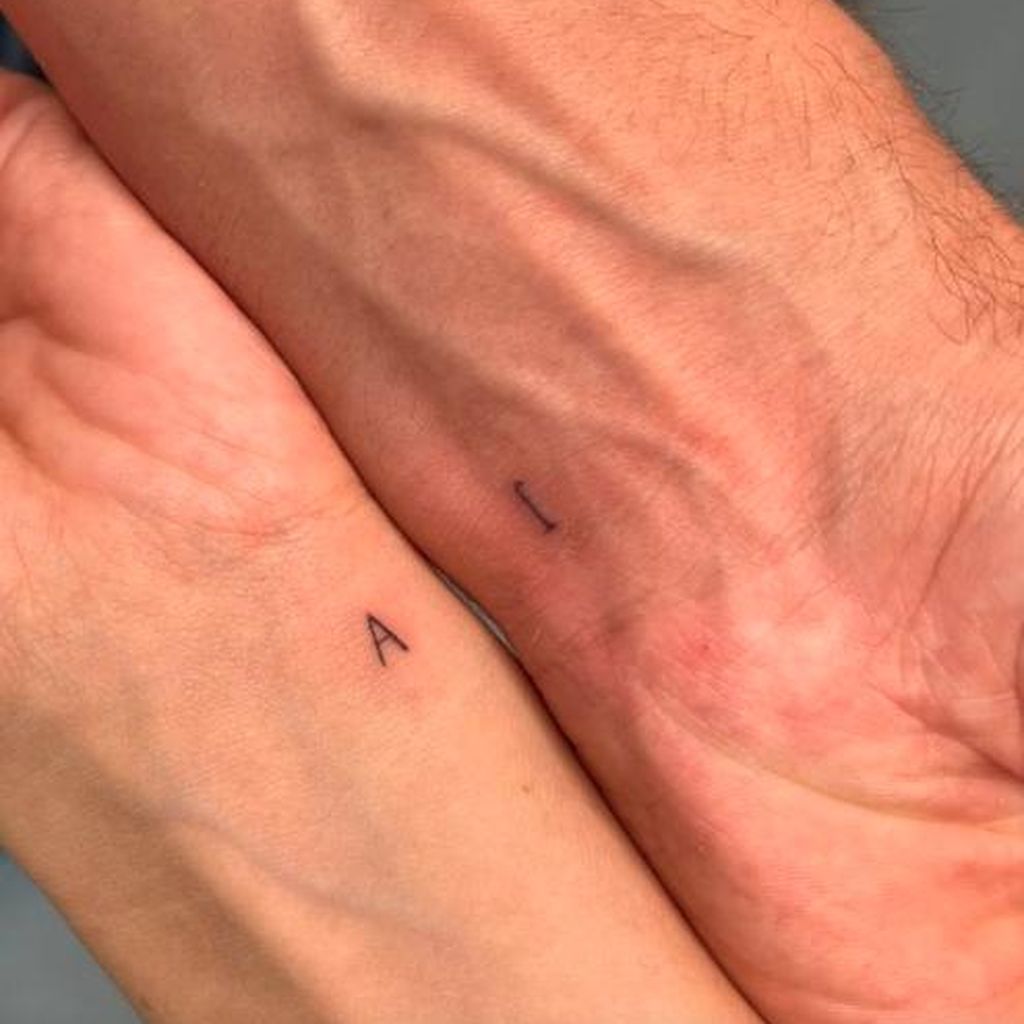 Justyna Pralina und Adrian Loevenichs Partnertattoo
