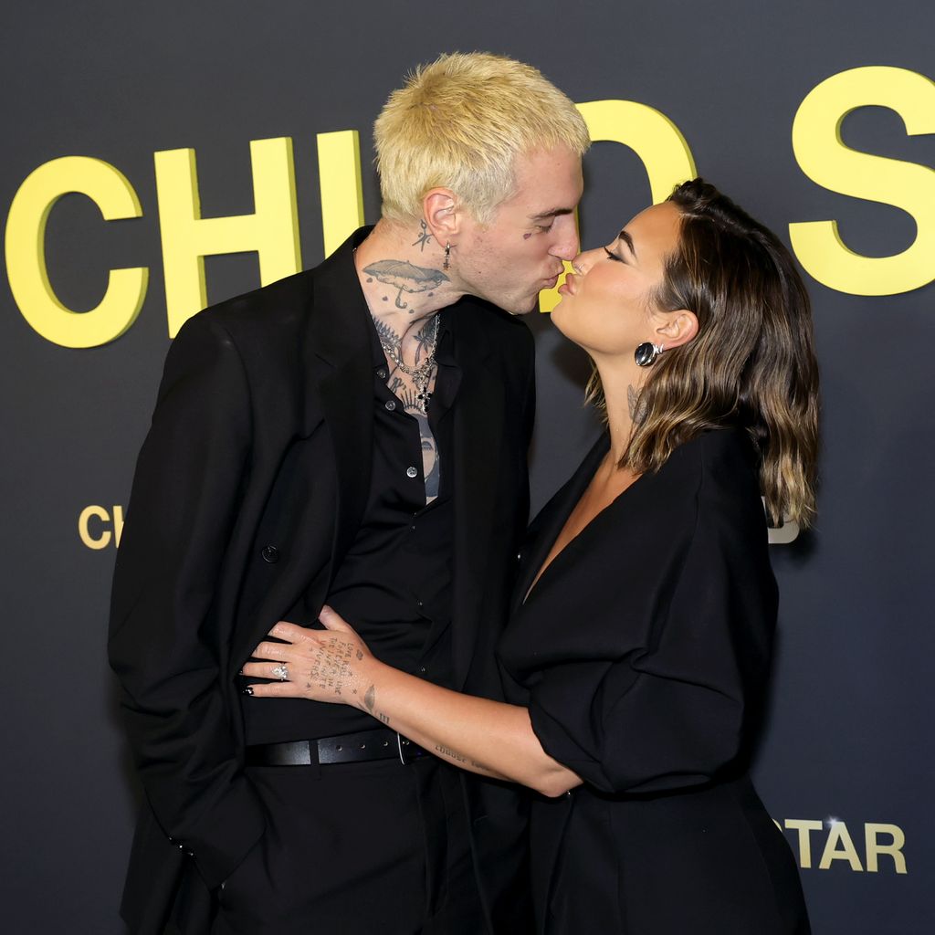Jute$ und Demi Lovato auf der Premiere von "Child Star"