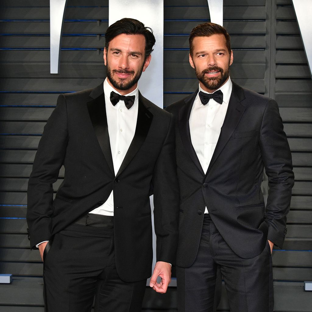 Jwan Yosef und Ehemann Ricky Martin auf der Vanity Fair Oscar Party 2018