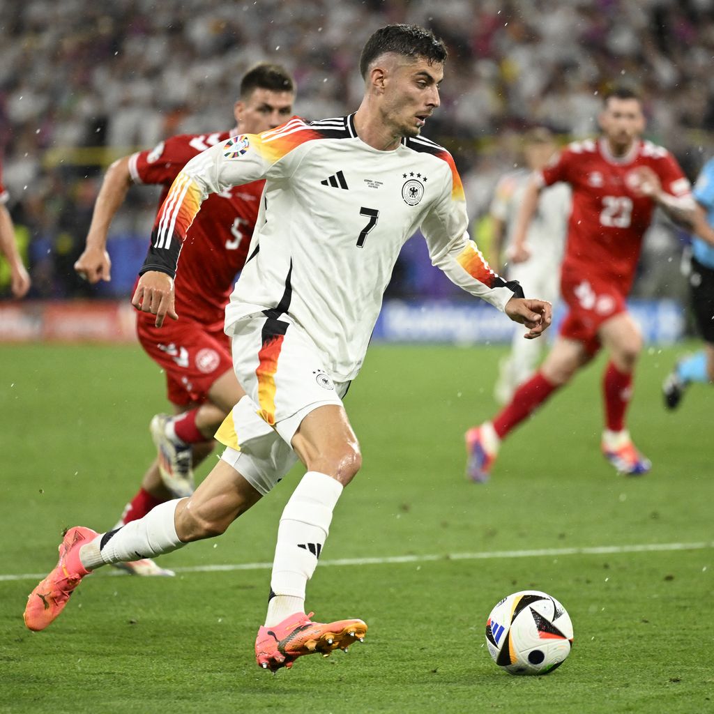 Kai Havertz beim Spiel Deutschland gegen Dänemark