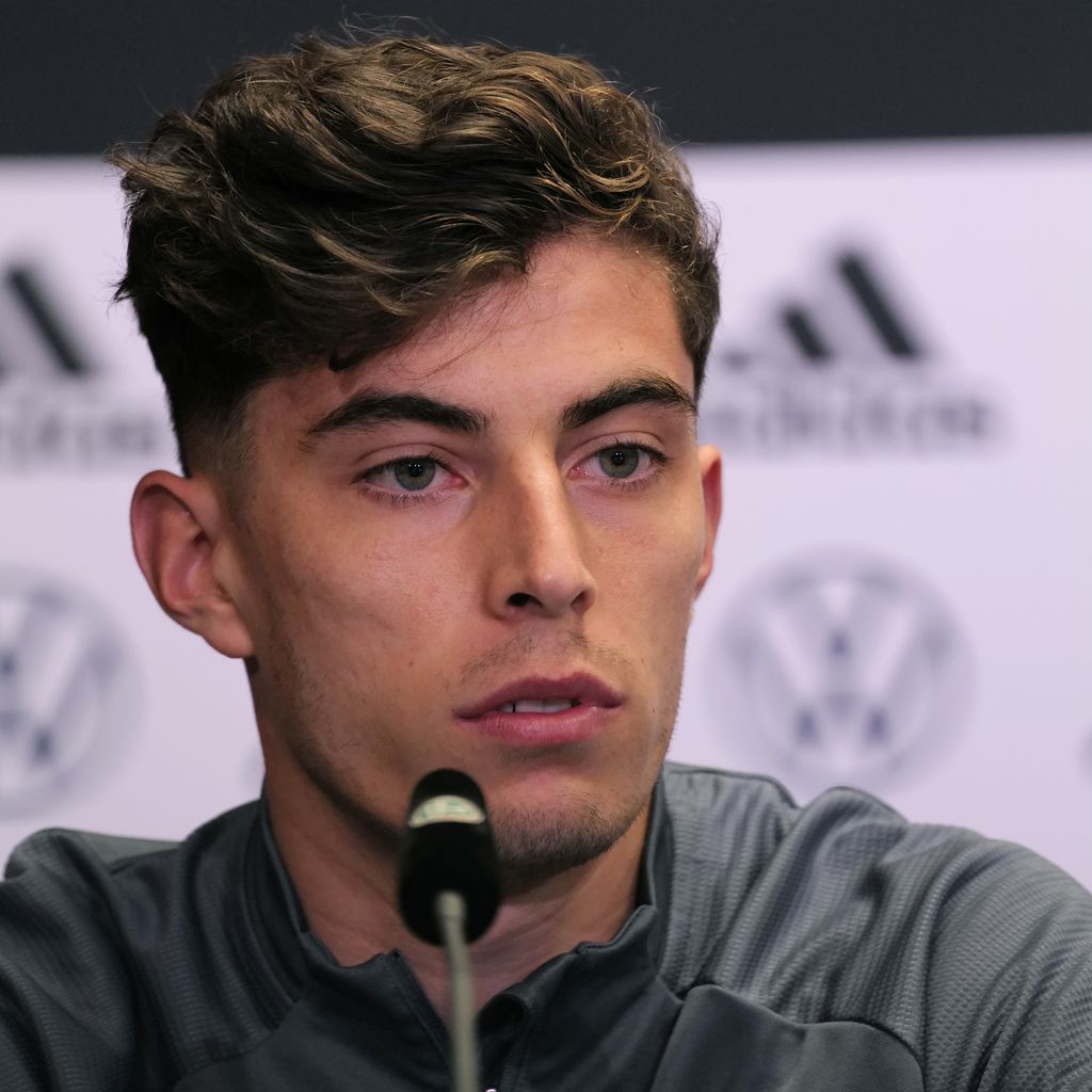 Kai Havertz bei einer Pressekonferenz