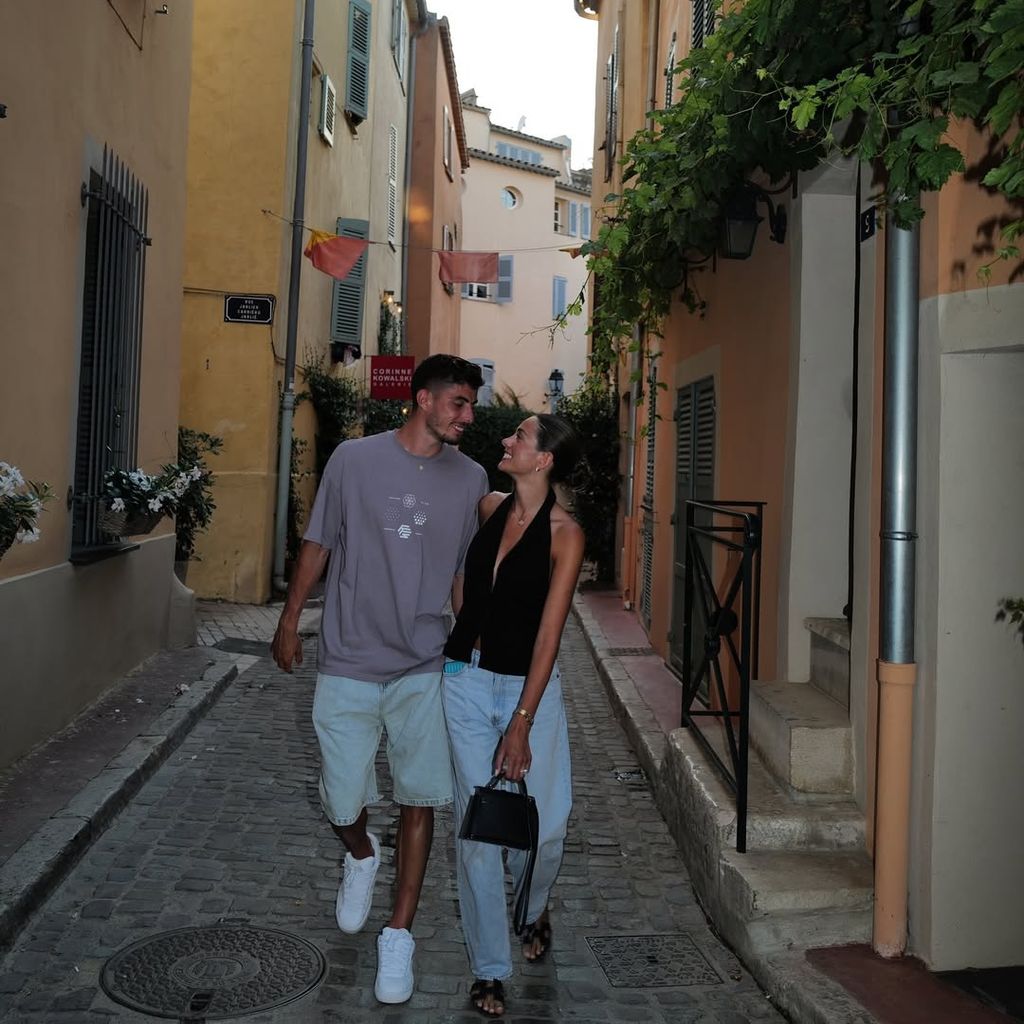 Kai Havertz und Sophia Havertz im Juli 2024