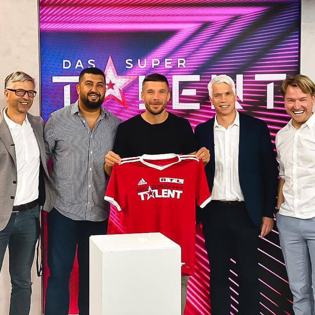 Kai Sturm, Nassim Touihri, Lukas Podolski, Henning Tewes und Markus Krampe