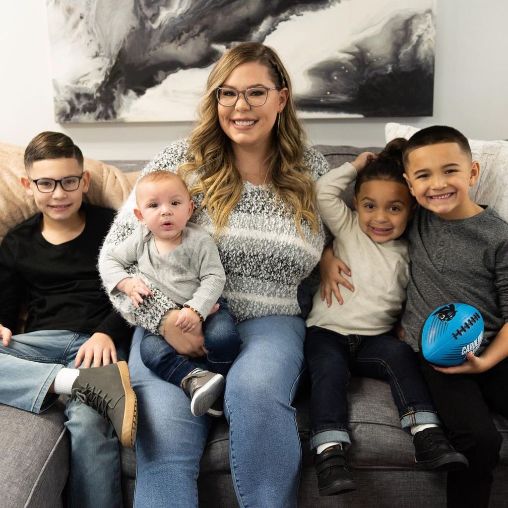 Kailyn Lowry mit ihren vier Kindern