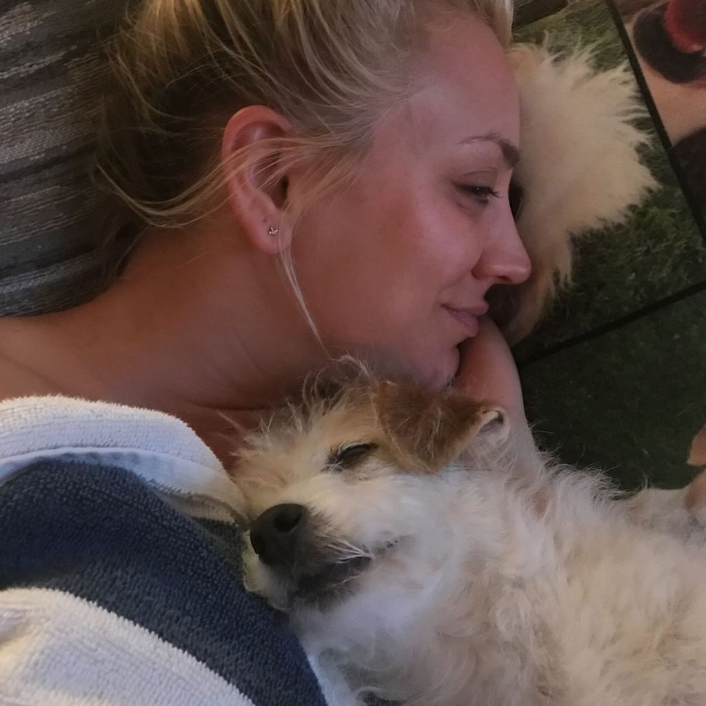 Kaley Cuoco und ihre Hündin Ruby