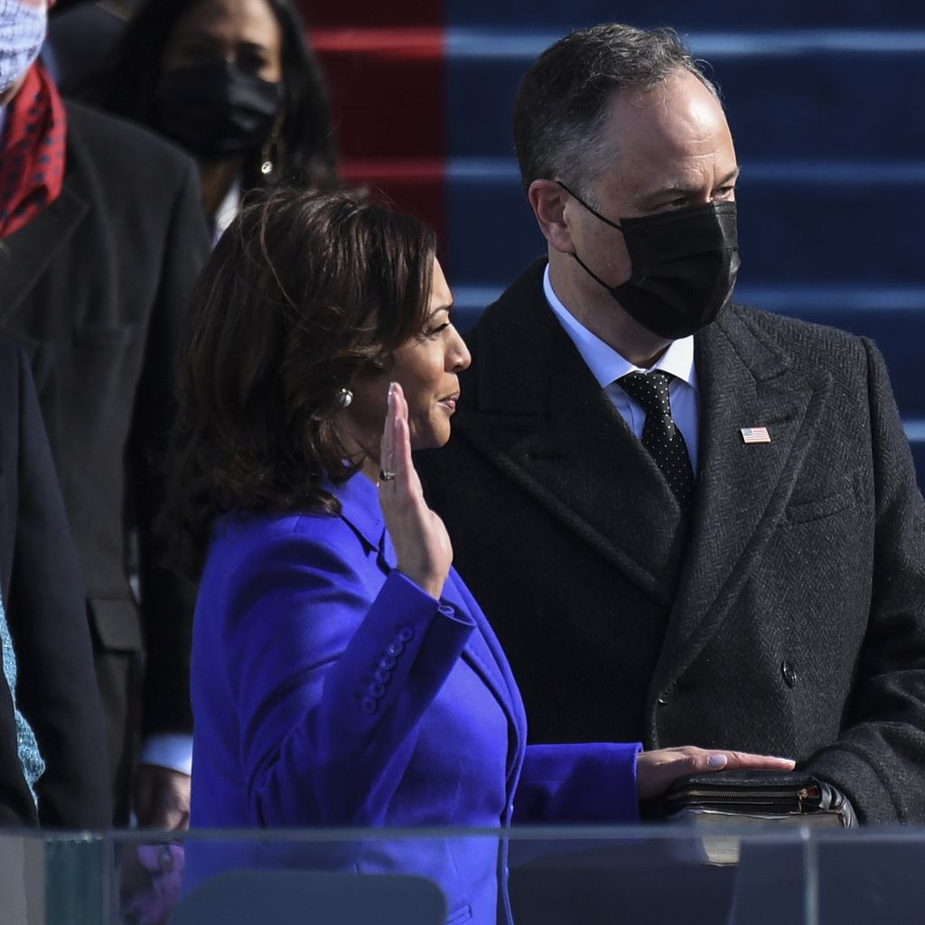 Kamala Harris bei der Amtseinführung von Joe Biden in Washington D.C. im Januar 2021