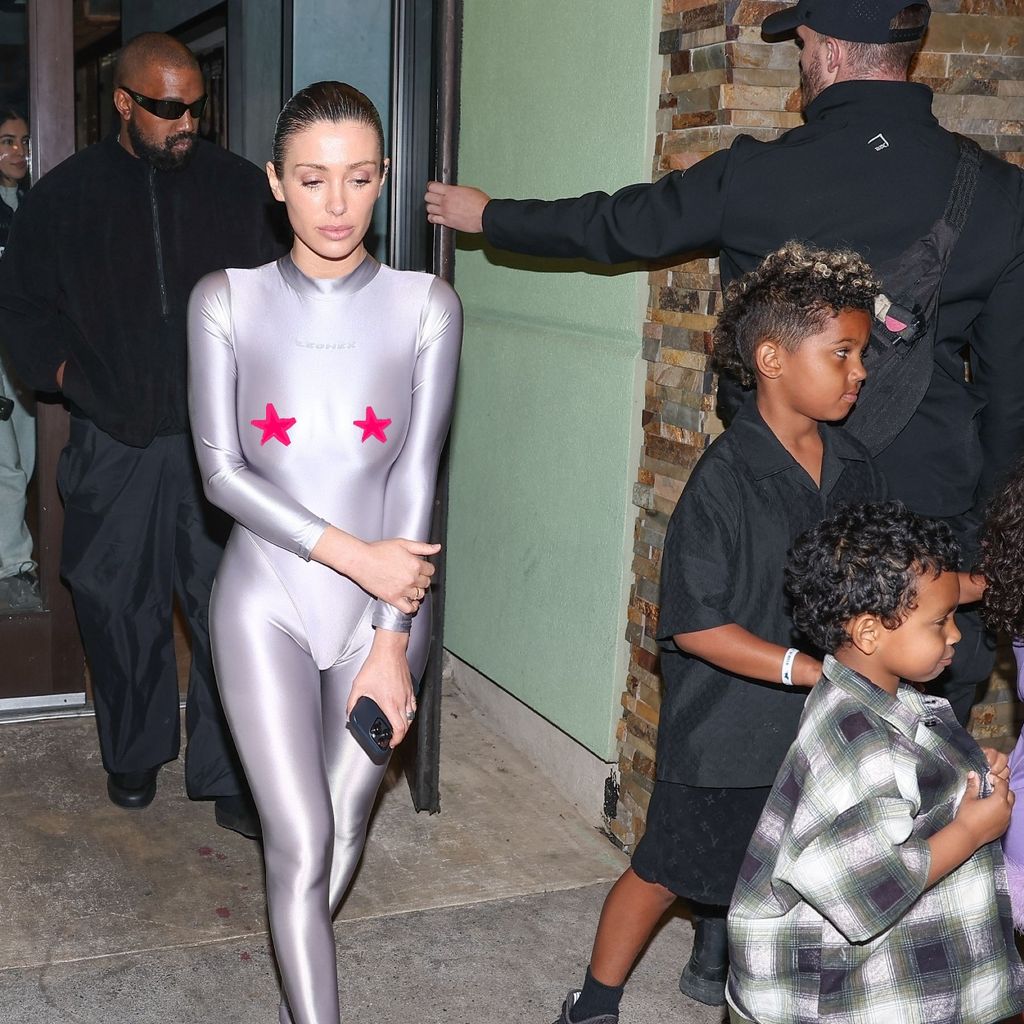Kanye West und Bianca Censori mit seinen Kindern