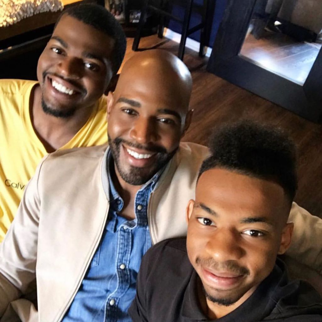Karamo Brown mit seinen beiden Söhnen Jason und Chris