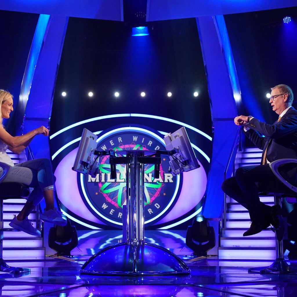Karen Nielsen und Günther Jauch bei "Wer wird Millionär?"