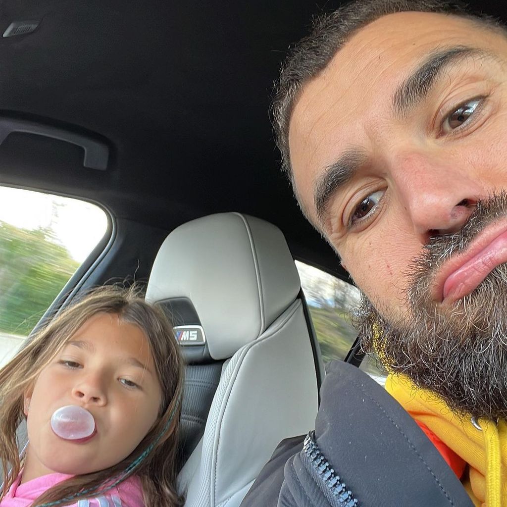 Karim Benzema mit seiner Tochter Melia