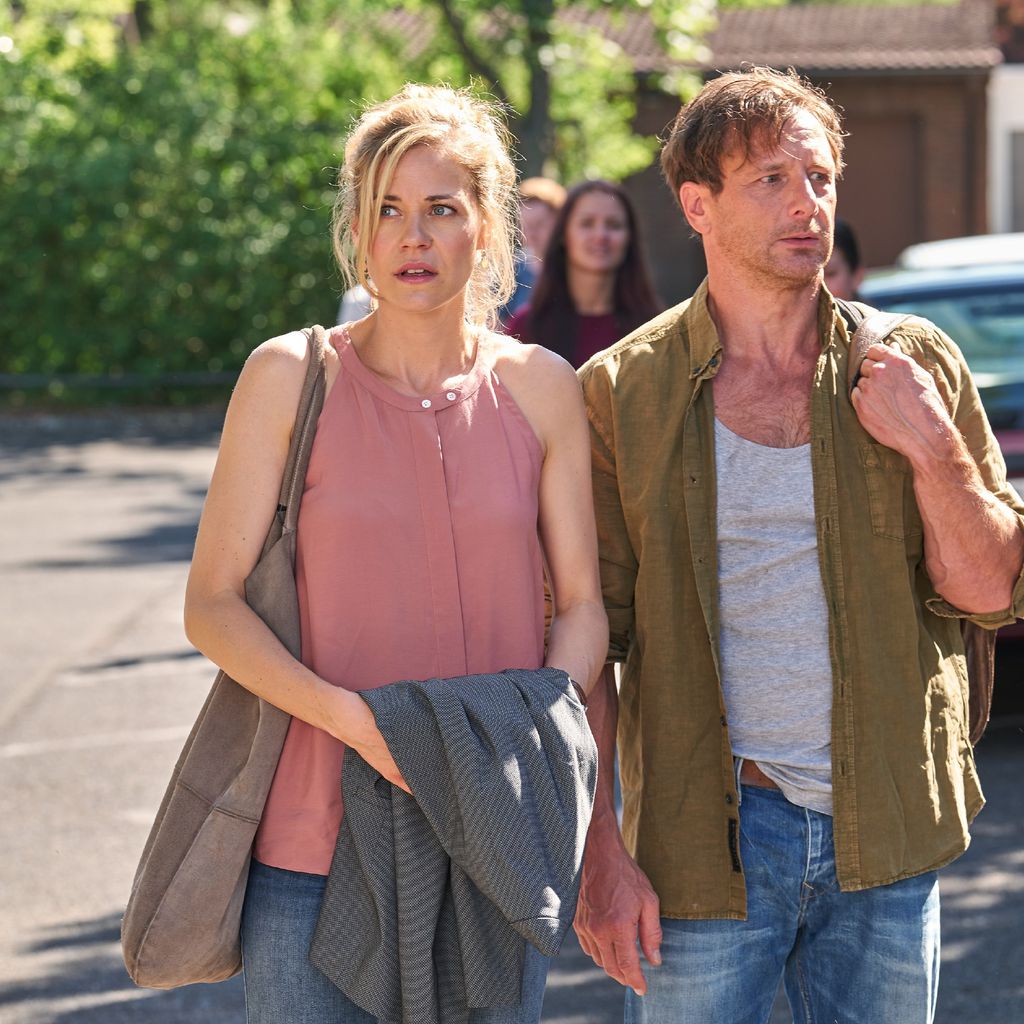 Karin Noske (Jessica Ginkel), Stefan Vollmer (Hendrik Duryn) bei "Der Lehrer"