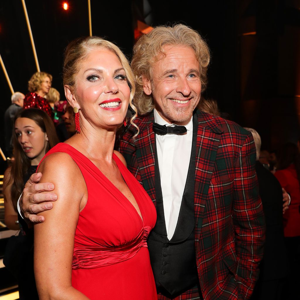 Karina Mroß und Thomas Gottschalk bei der "Bambi"-Verleihung 2019