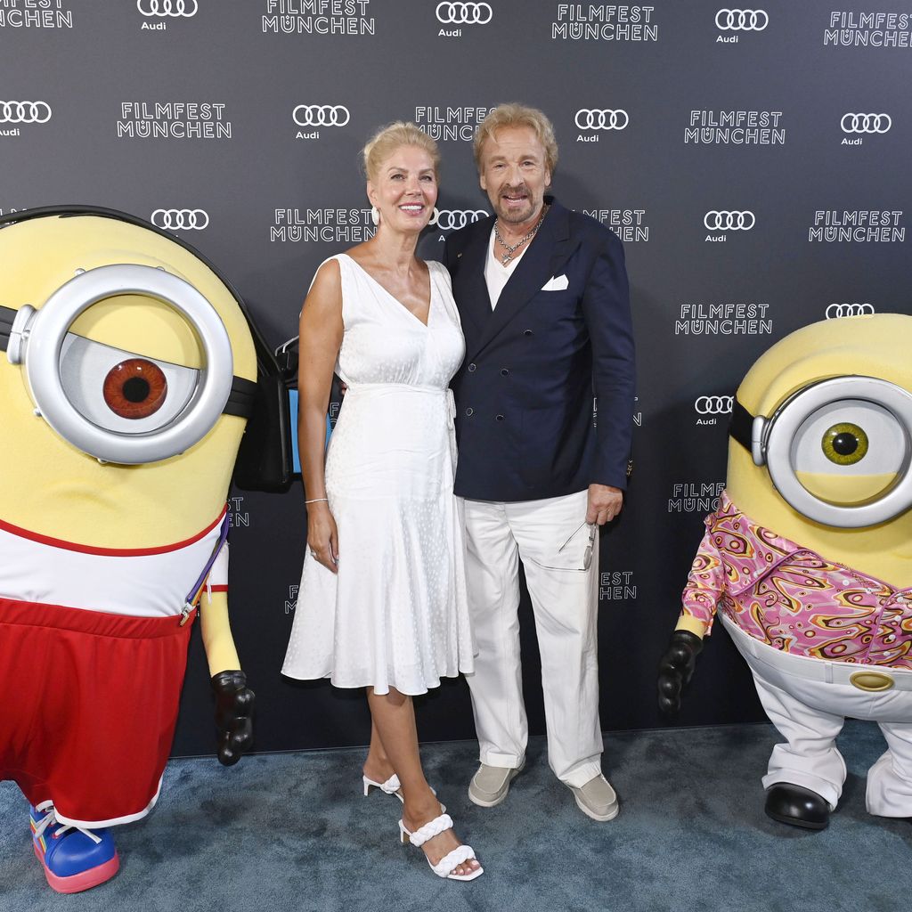 Karina Mroß und Thomas Gottschalk beim Filmfest in München, Juni 2022