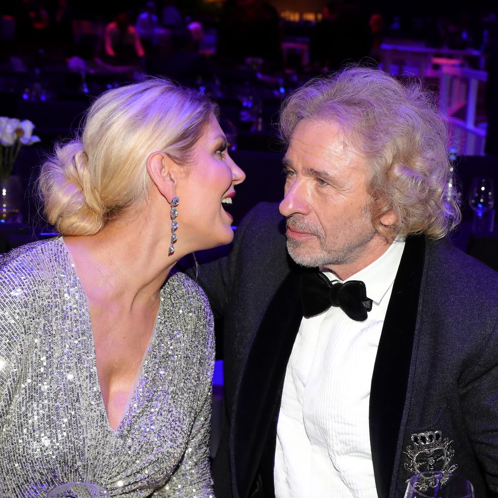 Karina Mroß und Thomas Gottschalk beim Ball des Sports 2020 in Wiesbaden