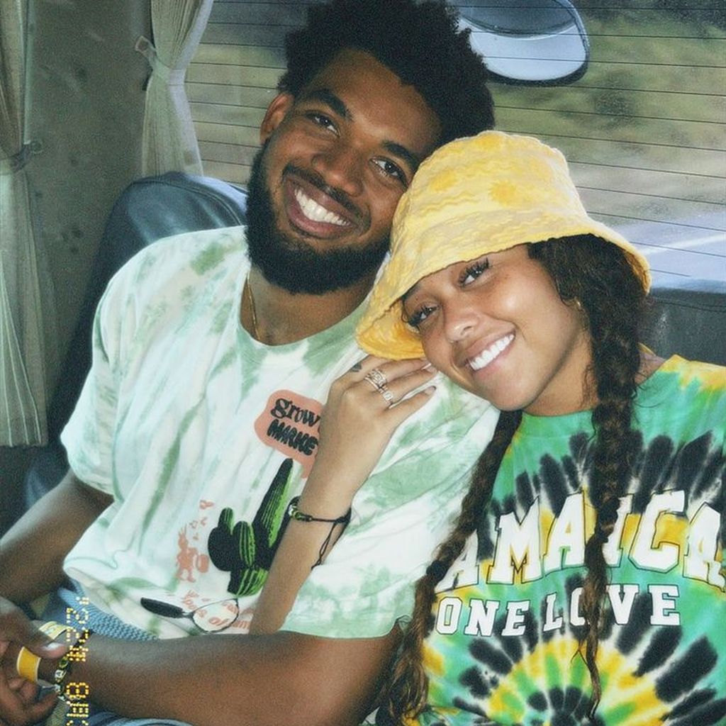 Karl-Anthony Towns und Jordyn Woods, August 2022