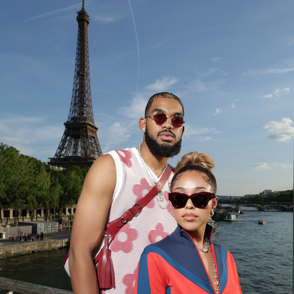 Karl-Anthony Towns und Jordyn Woods, Paris Fashion Week 2023