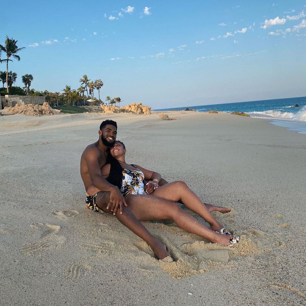 Karl-Anthony Towns und Jordyn Woods im September 2020