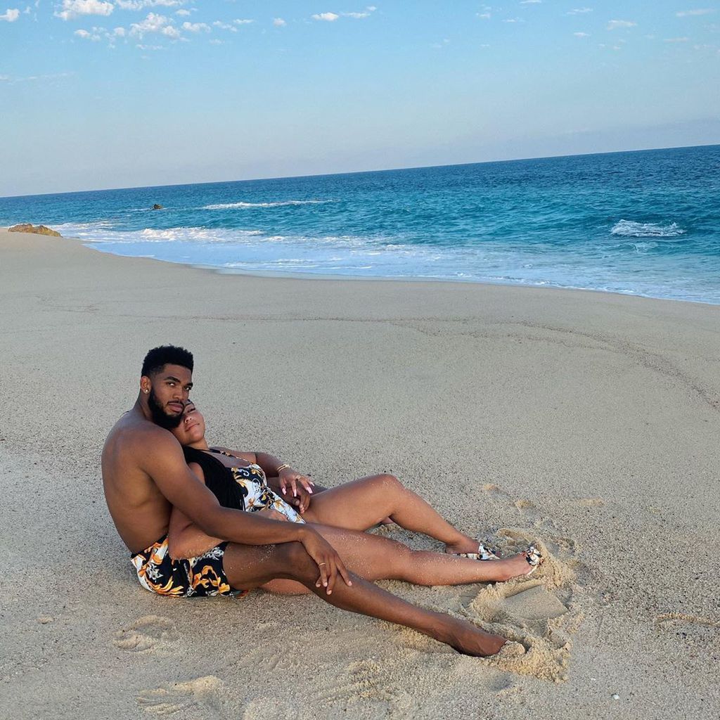 Karl-Anthony Towns und Jordyn Woods