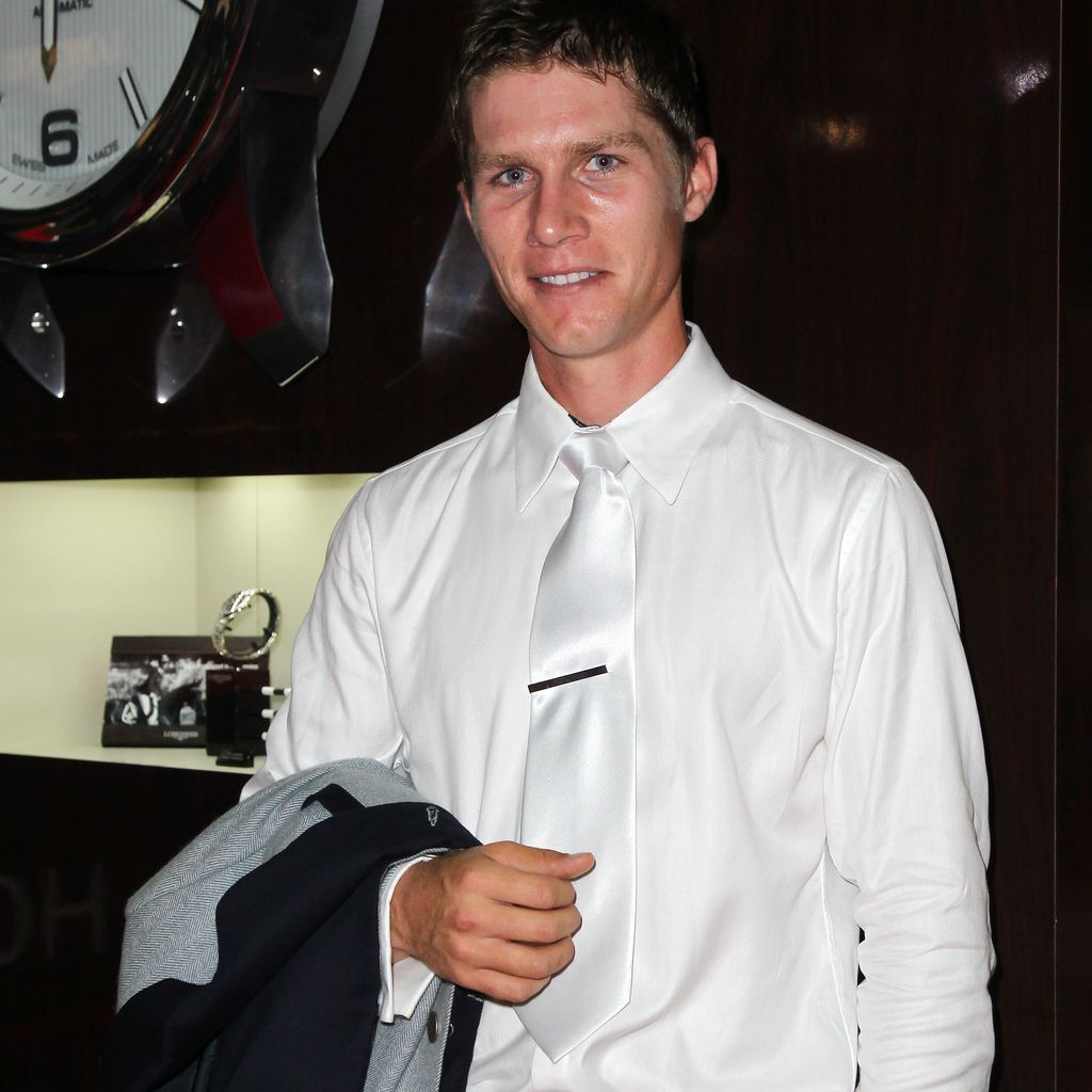 Karl Cook bei einem Reitturnier in Los Angeles 2014