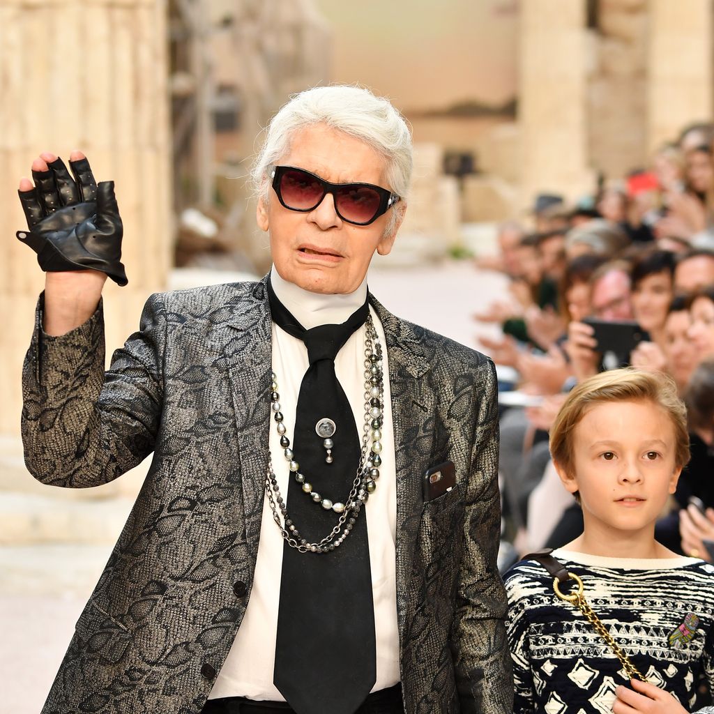 Karl Lagerfeld und sein Patensohn Hudson Kroenig