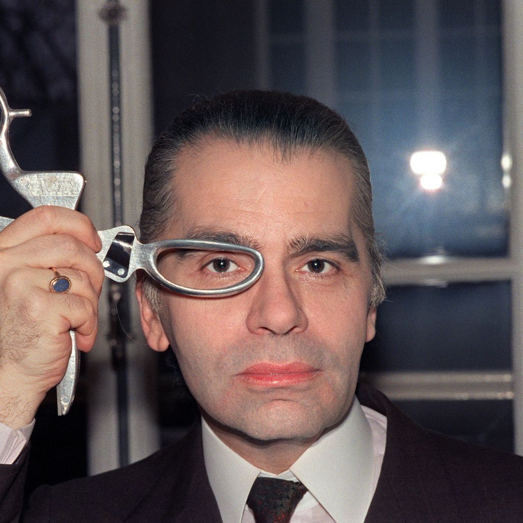 Karl Lagerfeld im März 1987