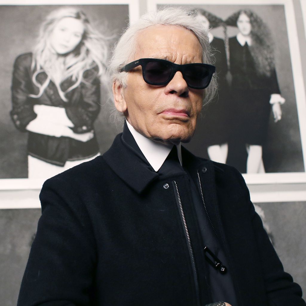 Karl Lagerfeld im Grand Palais in Paris im November 2012