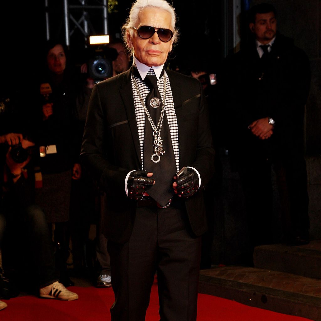 Karl Lagerfeld auf der Fashion Week in Milan im März 2009