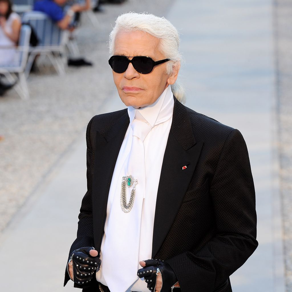 Karl Lagerfeld bei einer Chanel-Show 2011