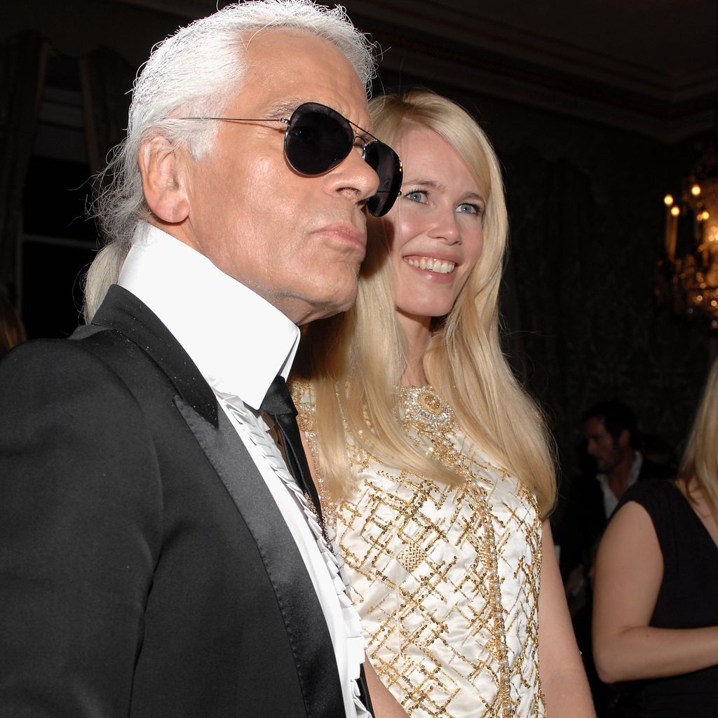 Karl Lagerfeld und Claudia Schiffer im November 2006